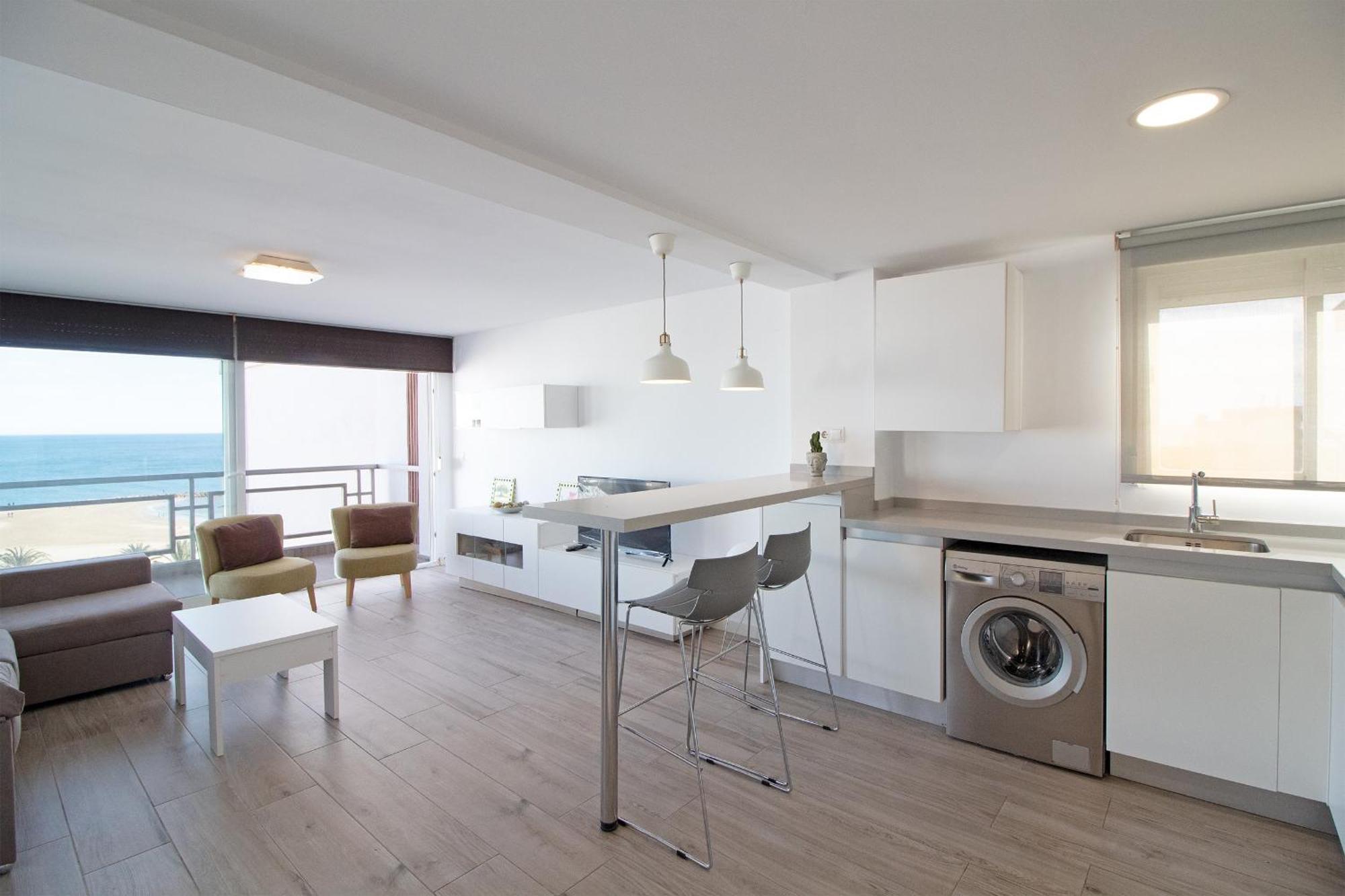Global Properties, Apartamento Con Terraza E Increibles Vistas Al Mar Puerto de Sagunto Ngoại thất bức ảnh
