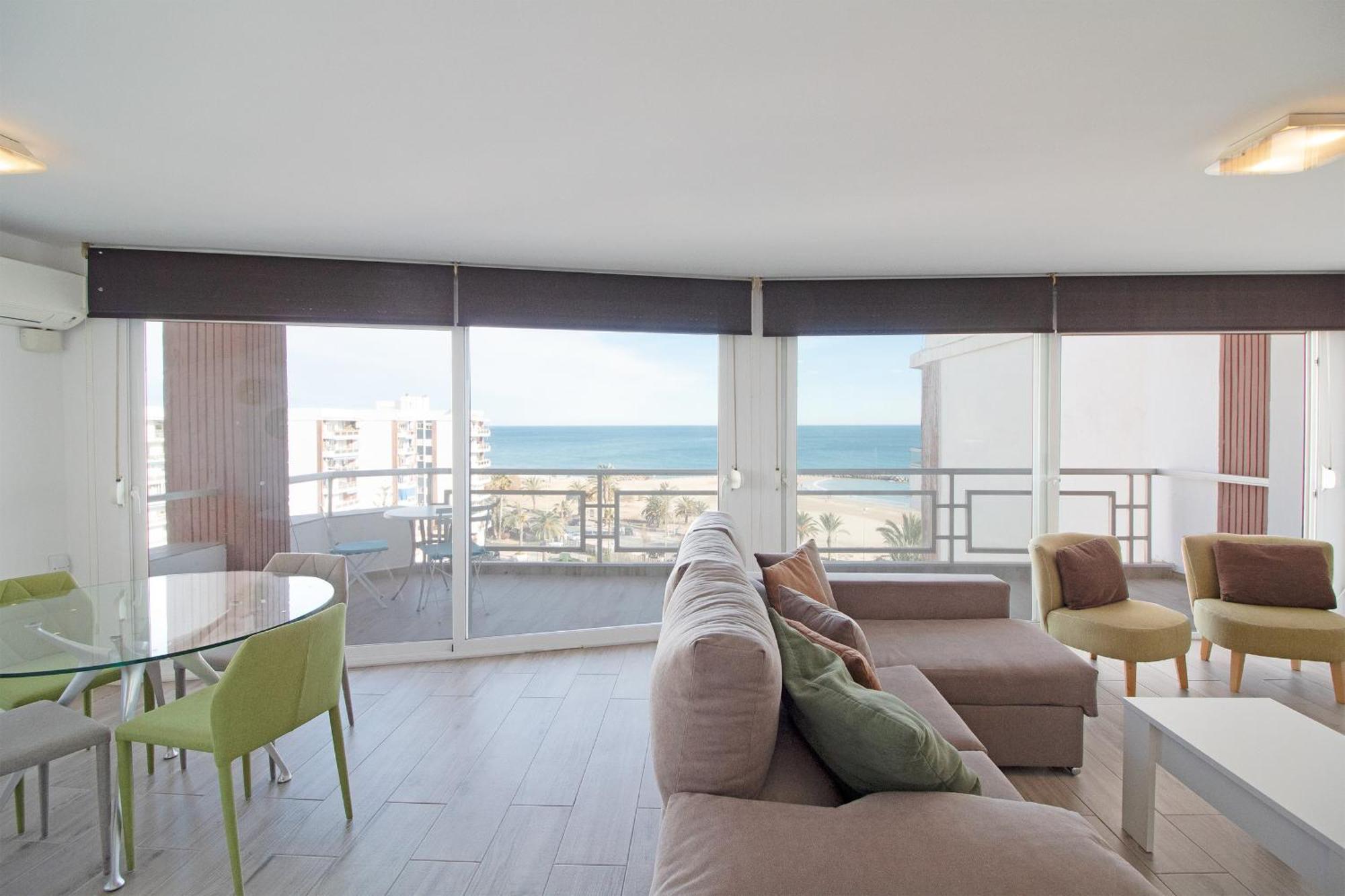 Global Properties, Apartamento Con Terraza E Increibles Vistas Al Mar Puerto de Sagunto Ngoại thất bức ảnh