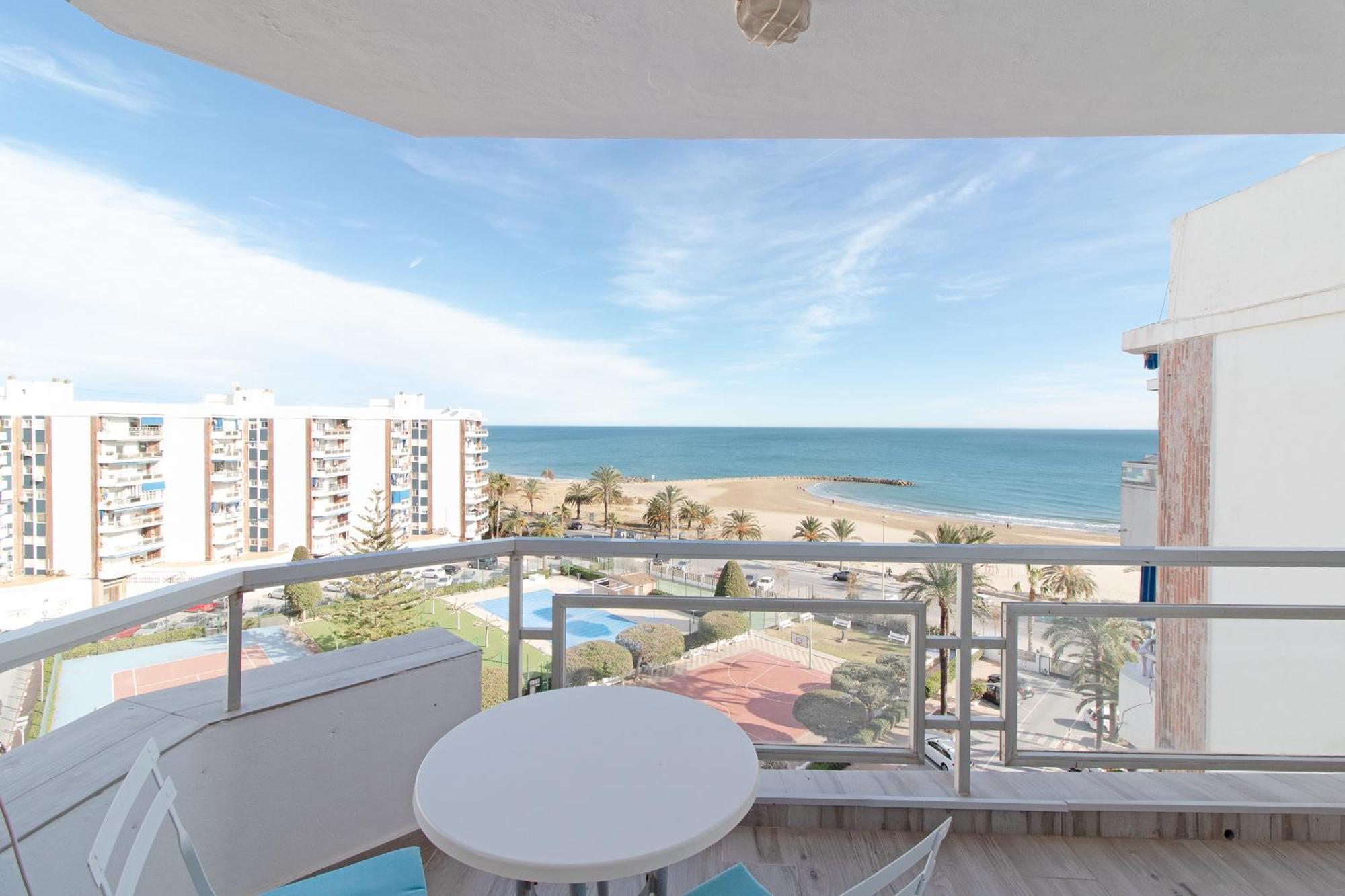 Global Properties, Apartamento Con Terraza E Increibles Vistas Al Mar Puerto de Sagunto Ngoại thất bức ảnh